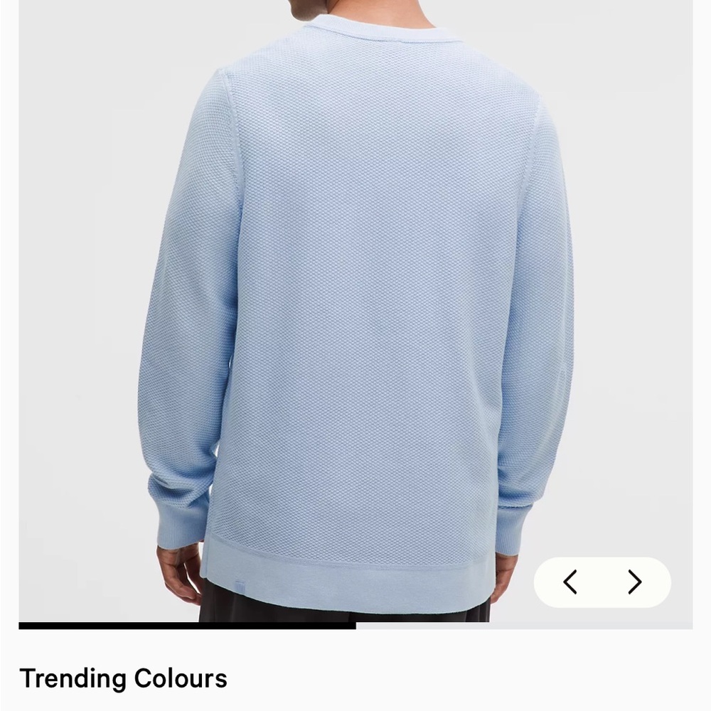 lululemon athletica Men’s Crewneck Sweater - Light Blue - Picture 2 of 11